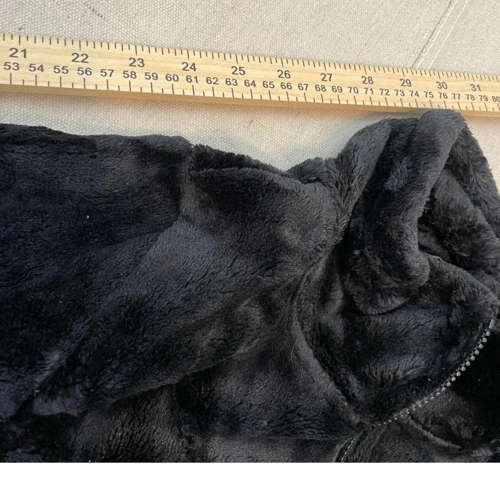 32 Degrees Heat Womens Plush Jacket Faux Fur Fleece Pockets‎ Soft Small